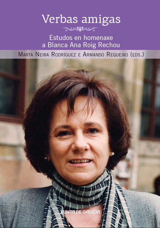 Logo Verbas amigas. Estudos en homenaxe a Blanca Ana Roig Rechou